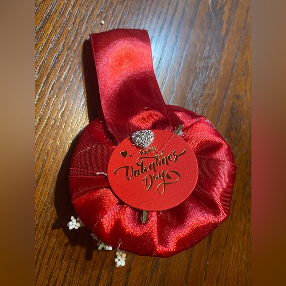 Pink Floral Ribbon Accessory - Picture 2 of 2